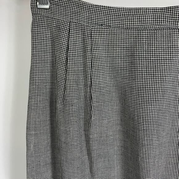Vintage Herringbone Black White Midi Pencil Skirt XS - Picture 3 of 5
